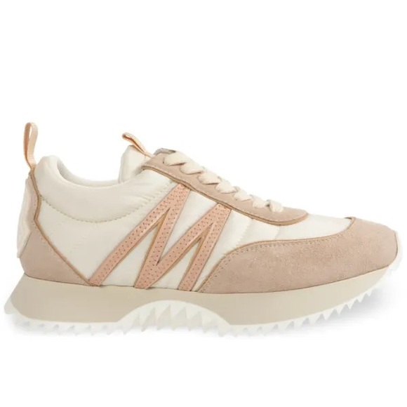 BRAND NEW IN BOX AND BAG - Moncler Cream and Tan Sneakers